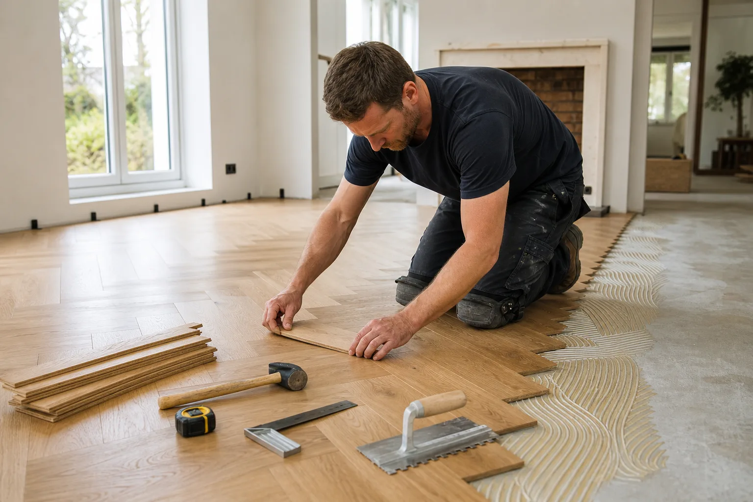 pose parquet carrelage Nice — Sols, parquet et carrelage